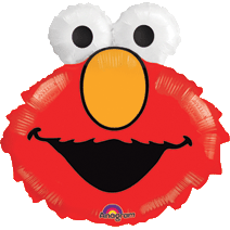 26" Elmo Head Helium Foil Balloon 1ct