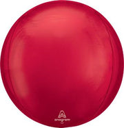 16" ORBZ Shiny Red Spherical Round Balloon (3 Pack) #28203
