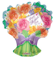 28" Mother's Day Roses Shape Gellibean Helium Balloon 1ct #84270