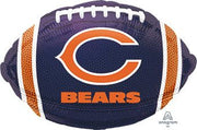 18" NFL Chicago Bears Football Shape Helium Foil Balloons #29581