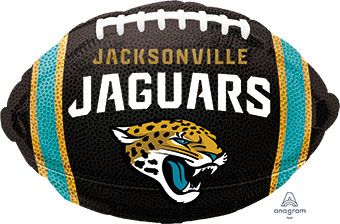 18" Jacksonville Jaguars Football Shape Helium Foil Balloon 1ct #18105