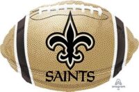 18" NFL New Orleans Saints Colors Football Shape Helium Foil Balloon (1 Pack) #29594