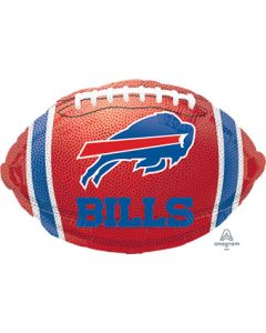 18" NFL Buffalo Bills Football Shape Helium Foil Balloon 1ct #29596