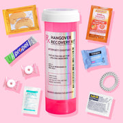 6 Pack Hangover Kit Party Favors in XL Pink Bottle | Bachelorette Party Favors, 21St Birthday & Bridesmaid Gifts | Funny Hangover Kit Supplies