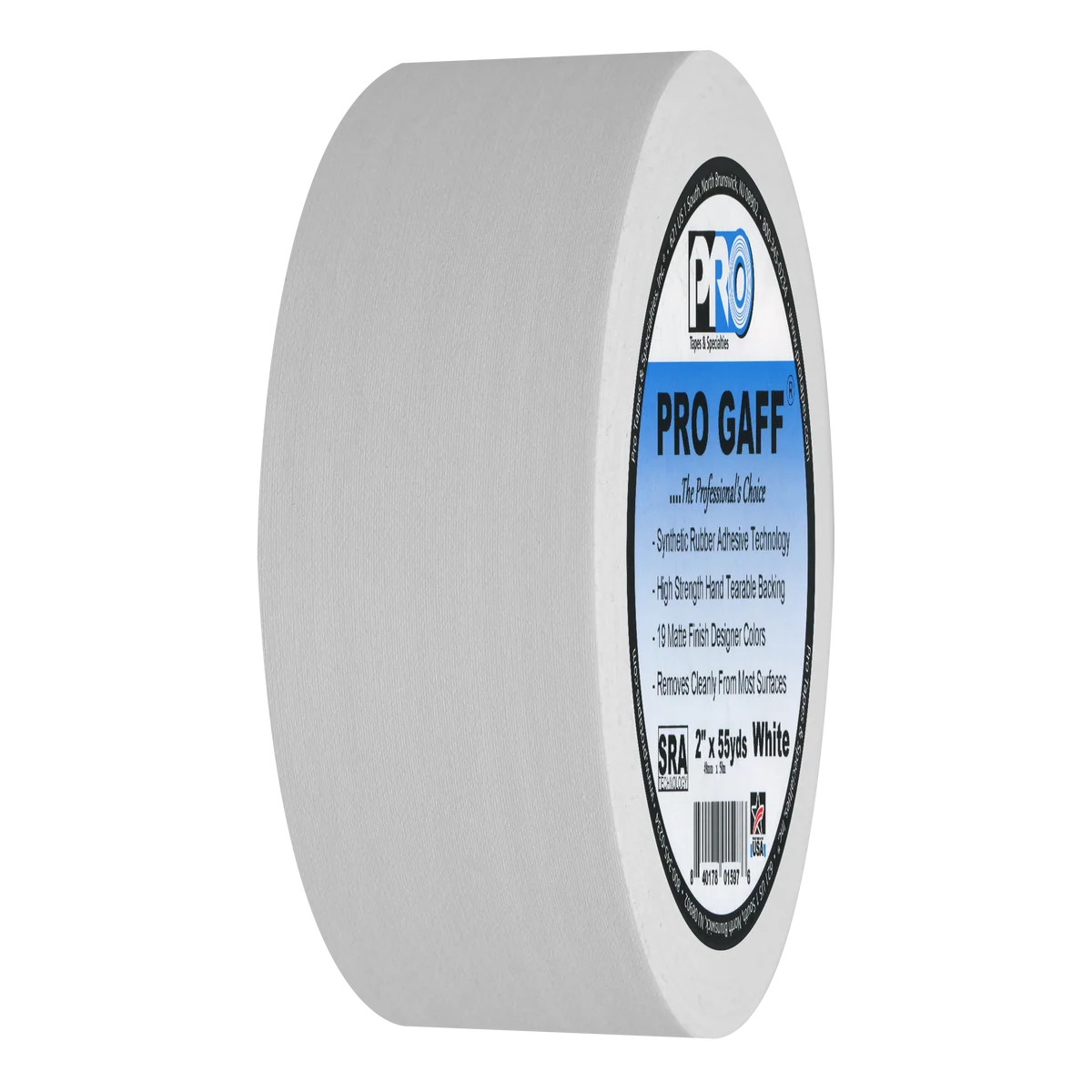 Pro Gaff® Premium Professional Grade Gaffer Tape White 2" X 55YDS