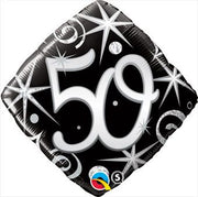 18" 50th Birthday Elegant Sparkles Diamond 1pk #30014
