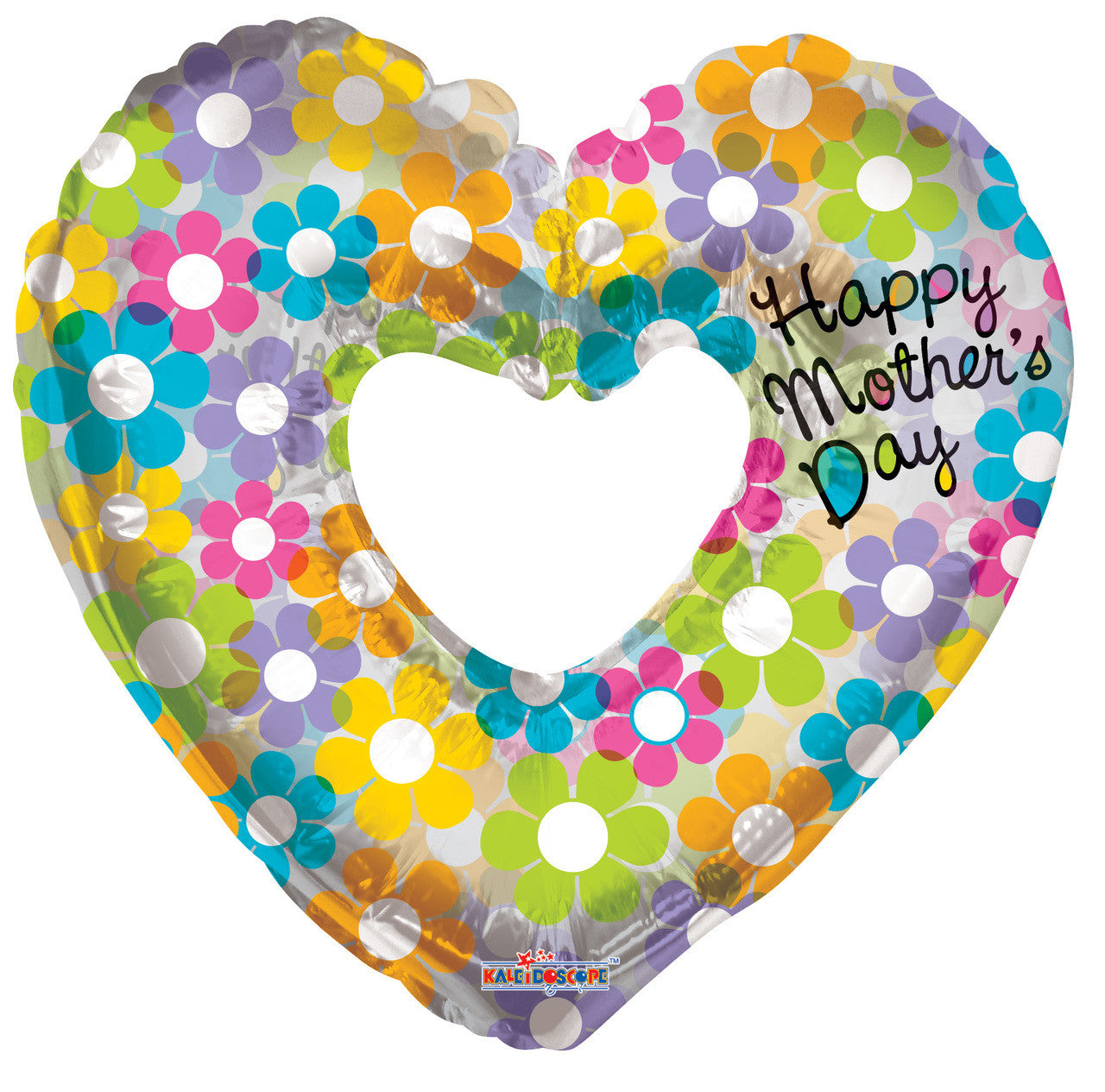 36" Mother's Day Groovy Heart Shape Balloon 1ct 84171-36 image 0