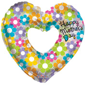 36" Mother's Day Groovy Heart Shape Balloon 1ct 84171-36 image 0