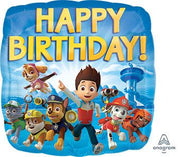 18" Paw Patrol Happy Birthday Helium Foil Balloon 1ct #30180