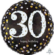 18" 30th Sparkling Birthday Foil Balloons 1ct #32129