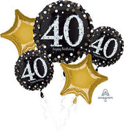 18" BOUQUET HB 40TH SPARKLING BIRTHDAY #32144 1ct