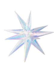 26" Starburst Foil Balloons Small Iridescent #32218