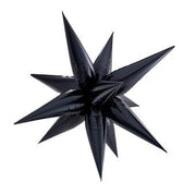 60" Star Burst Jumbo Black Foil Balloons #32242