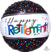18"Happy Retirement  Helium Foil Balloon (5 Pack)#32816
