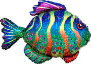 33" Fashionable Colorful Fish Shape Helium Foil Balloon #32850