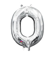 16" Mini Silver Letter O Balloon Self Sealing #33040