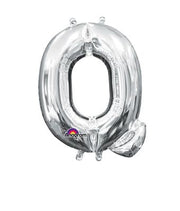 16" Mini Silver Letter Q Balloon Self Sealing #33044
