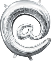 16" @ Balloon Silver Air Fill Foil Balloon 1ct #33064