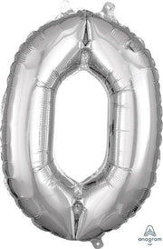 16" Mini Silver # Zero Balloon Air Fill Only #33074