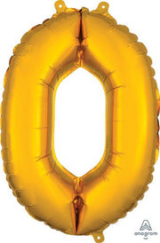 16" Mini Gold # 0 Balloon Air Fill Only #33075