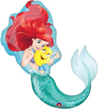 34" Princess Ariel The Little Mermaid Helium Foil Balloon #33529