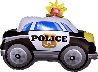 18" Police Car Shape 1PK  #33673