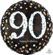 90th Birthday Holographic Foil Balloons 1ct #33743