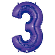 *** Special*** 36" Sempertex Purple Number # 3 Foil Balloon #00873