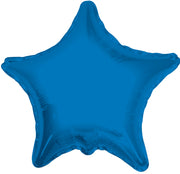 4"Micro Mini Blue Star Foil Air Fill Only Balloon (5 PACK) #34016-04
