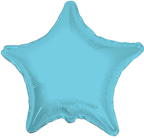 36" Light Blue Star Helium Foil Balloons (1 Pack) #34019-36