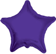 4" Micro Mini Purple Star Foil Air Fill Only Balloon (5 PACK) #34023-04