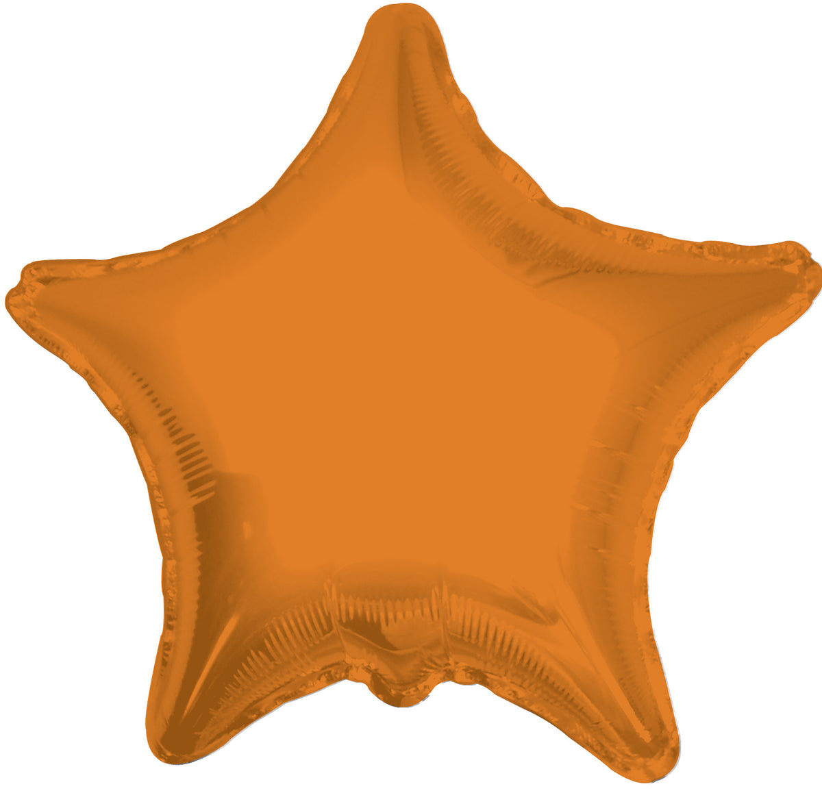 4" Micro Mini Orange Star Foil Air Fill Only Balloon (5 PACK) #34026-04