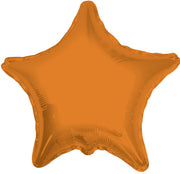 4" Micro Mini Orange Star Foil Air Fill Only Balloon (5 PACK) #34026-04