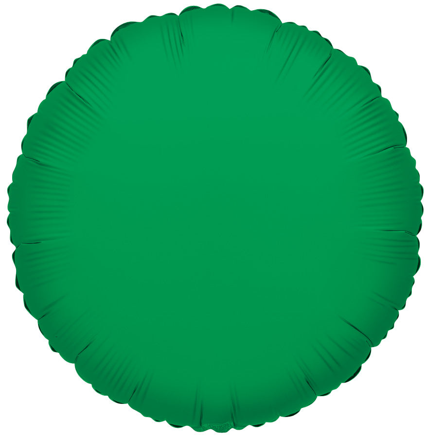 9" Mini Green Circles Foil Balloon Air Fill Air Fill Only 5 Pack #34052