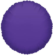 4" Micro Mini Purple Circle Foil Balloon Air Fill Only (5 Pack) #34054