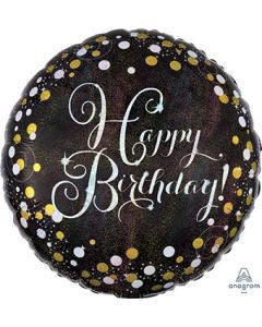 18" Sparkling Birthday Helium Foil Balloons #34062 ,1ct