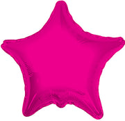 36" Magenta Foil Star Foil Balloon 1ct #34074-36