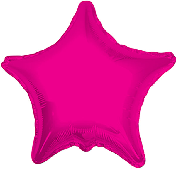 36" Magenta Foil Star Foil Balloon 1ct #34074-36