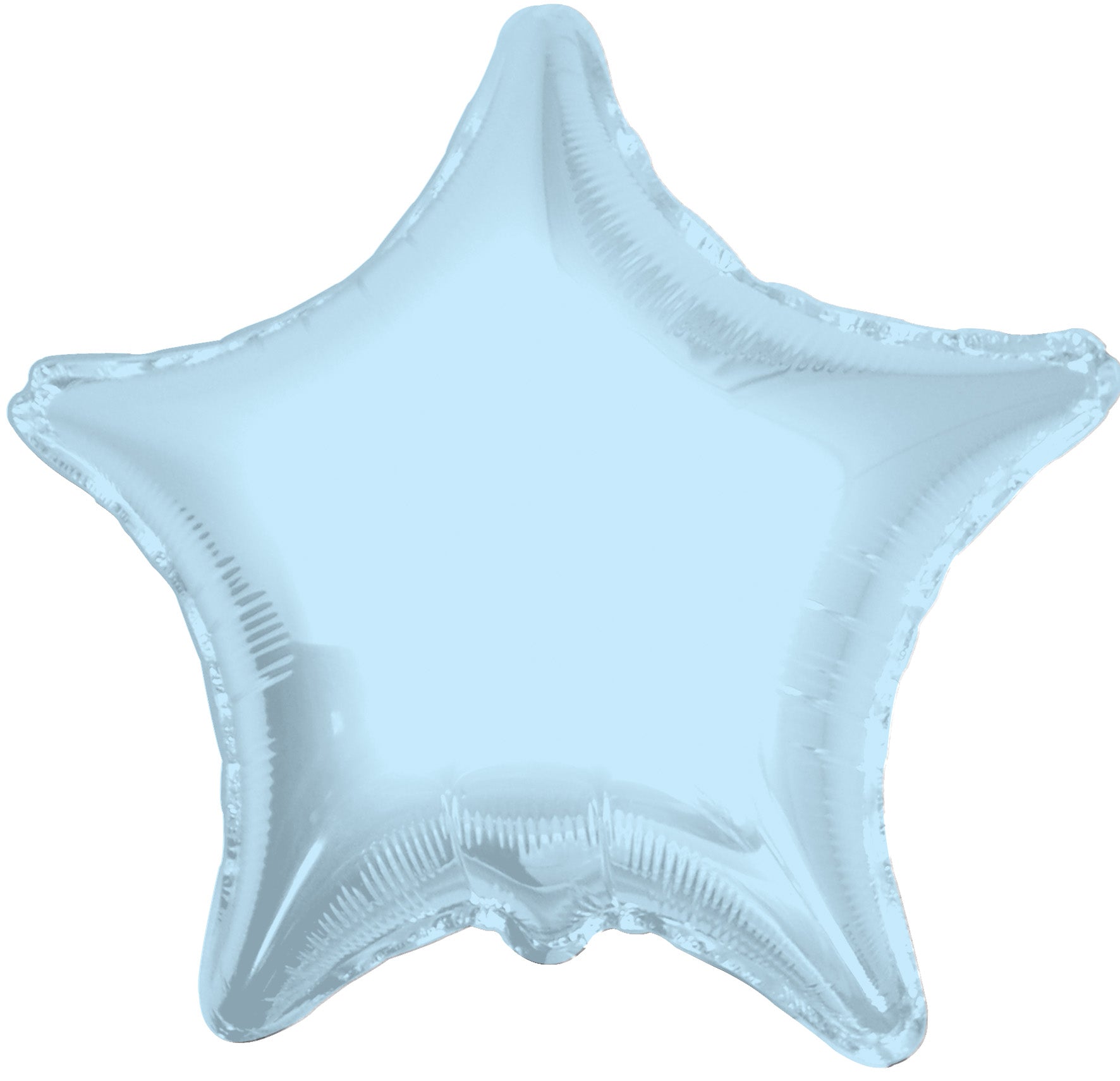 4" Micro Mini Light Blue Star Foil Air Fill Only Balloon (5 PACK)#34076-04