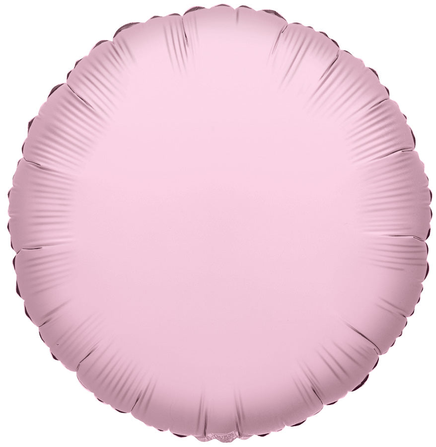 9" Mini Pastel Rose Gold Circle Foil Air Fill Only Balloon (5 PACK) #34079-09