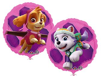 18" Paw Patrol Skye & Everest Helium Foil Balloons 1ct #34088