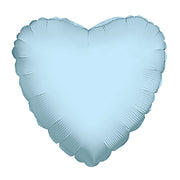 4" Micro Mini Light Blue Hearts Foil Balloon Air Fill Only (5 PACK) #34100-04(D)