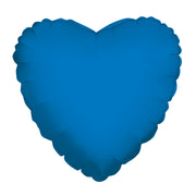4" Micro Mini Blue Heart Foil Balloon Air Fill Only (5 PACK) #34101-04