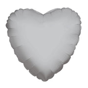 4" Micro Mini Silver Hearts Foil Balloon Air Fill Only (5 PACK) #34109-04