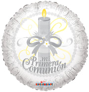 18" Mi Primera Spanish Communion Helium Foil Balloon (5 PACK) #34531