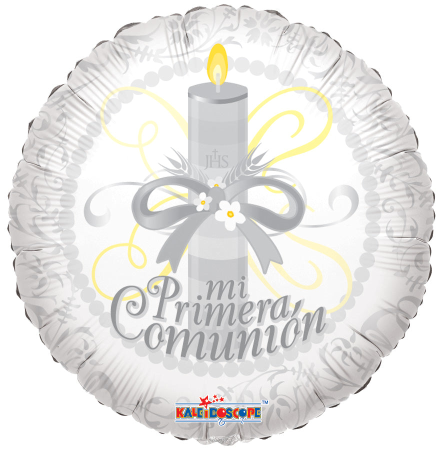 18" Mi Primera Spanish Communion Helium Foil Balloon (5 PACK) #34531