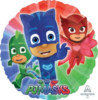18" PJ Mask Happy Birthday Foil Balloon 1ct #34673