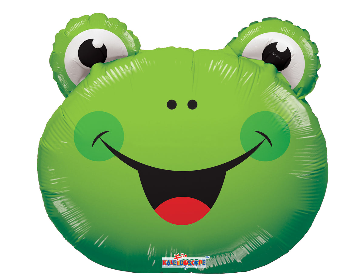 14" Frog Head Shape Mini AIR FILL ONLY Shape Foil Balloons 1ct #34999