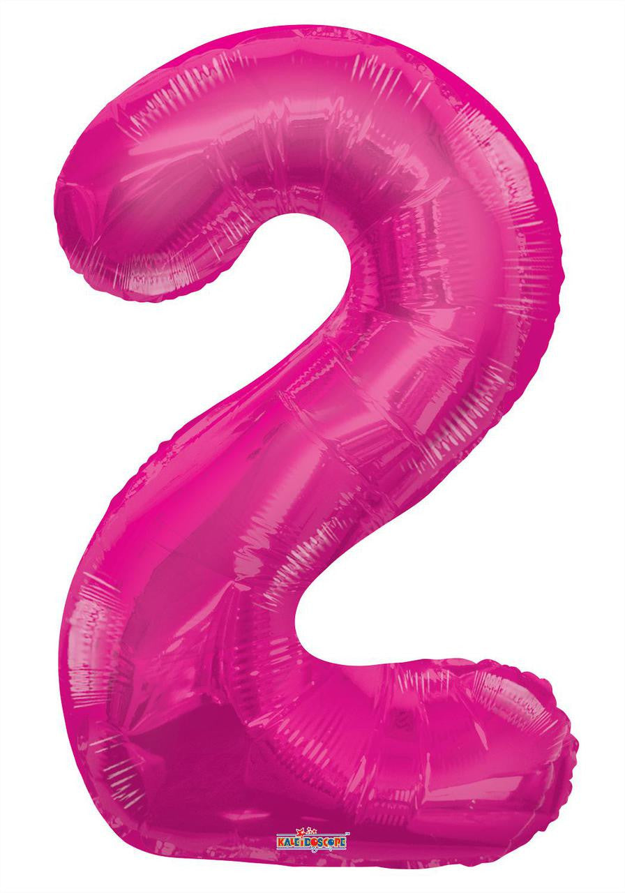 34" Large Magenta # 2 Balloon 1ct #19674