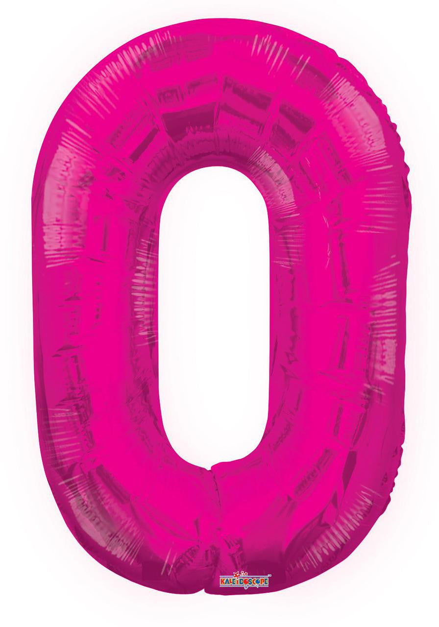 34" Large Magenta # 0 Balloon 1ct #19672